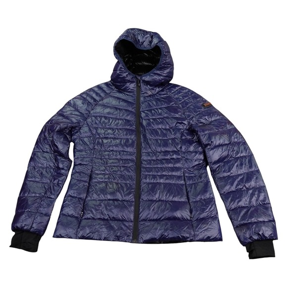 BCBGMaxAzria Jackets & Blazers - BCBGMAXAZRIA Packable Premium Down Jacket Womens Medium Blue Saphire Puffer